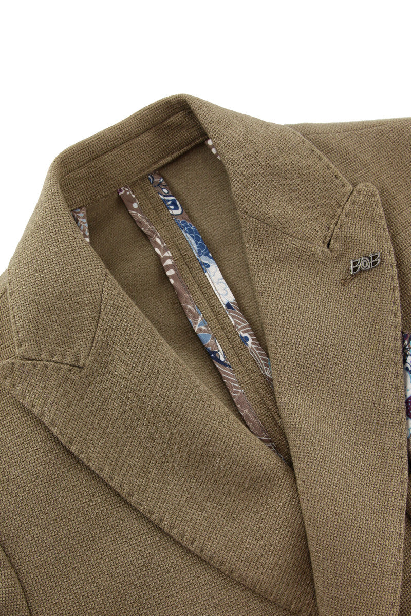 ダブルブレストニットジャケット / COL: BISCOTTO ブラウン系