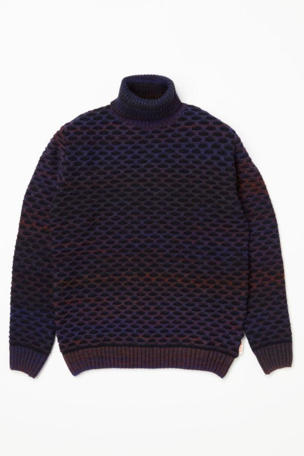 ハニカムタートルネックニット / VAR2 ベージュ系