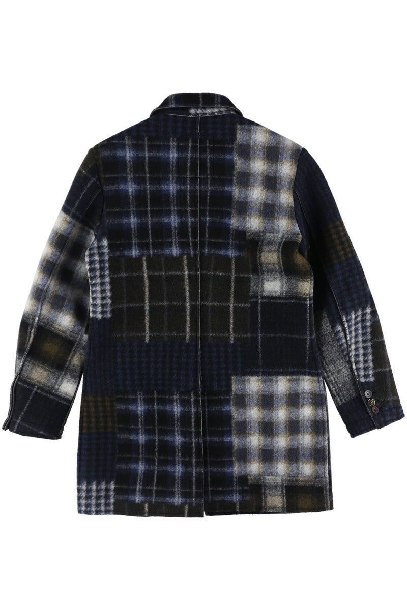 クレイジーパターン ステンカラーコート / COL:VAR2 レッド系