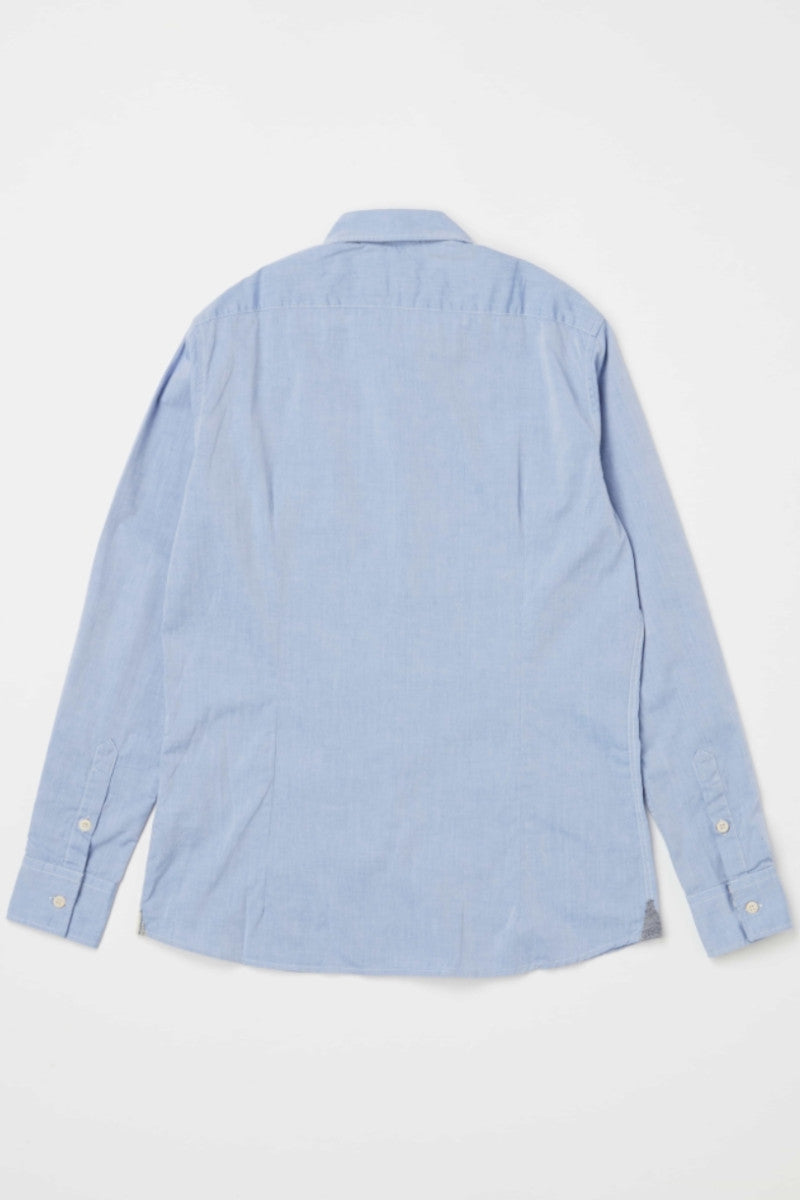 コットンファブリックシャツ / Col:BLU ブルー系