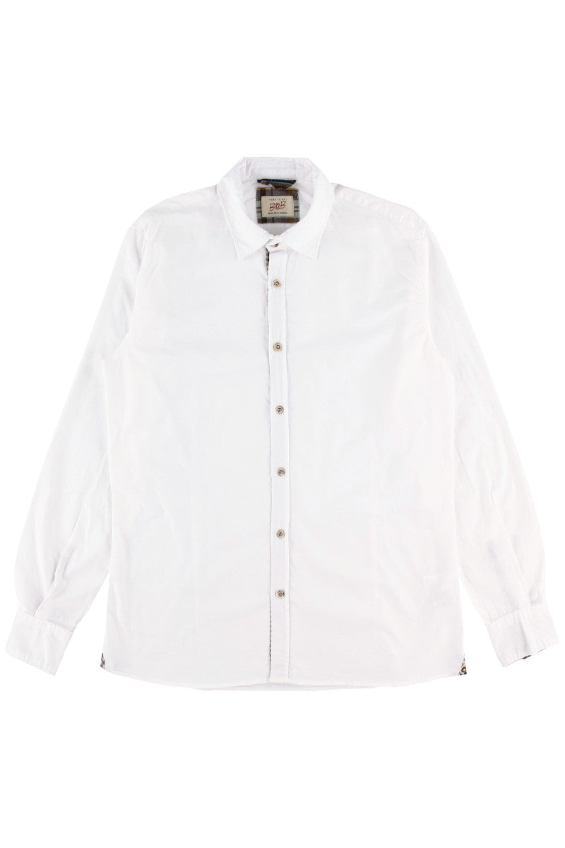 コットンファブリックシャツ / Col:NOTTE ネイビー