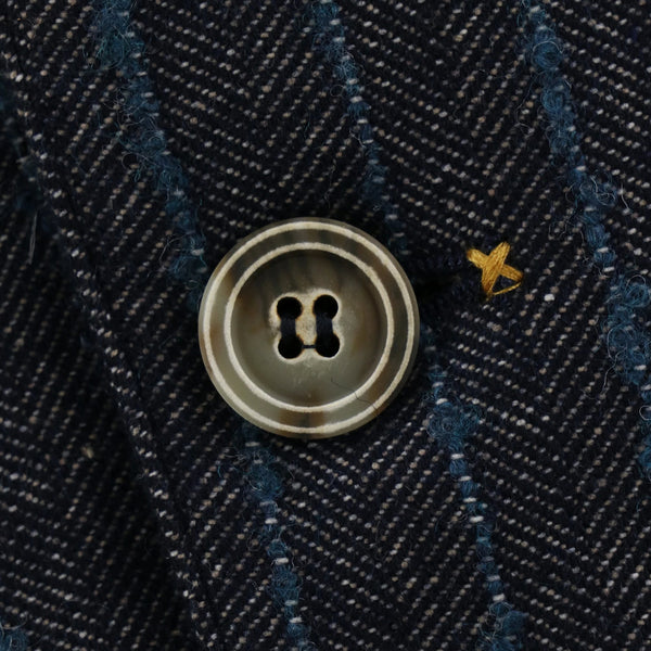 ウールストライプジャケット / COL:PERIORIO インディゴ系