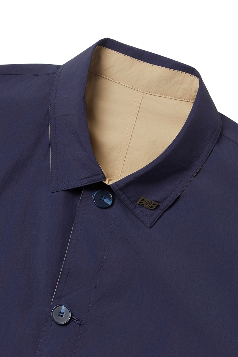 NORWICHI6 リバーシブルナイロンコート / BLU・CORDA ブルー・キナリ