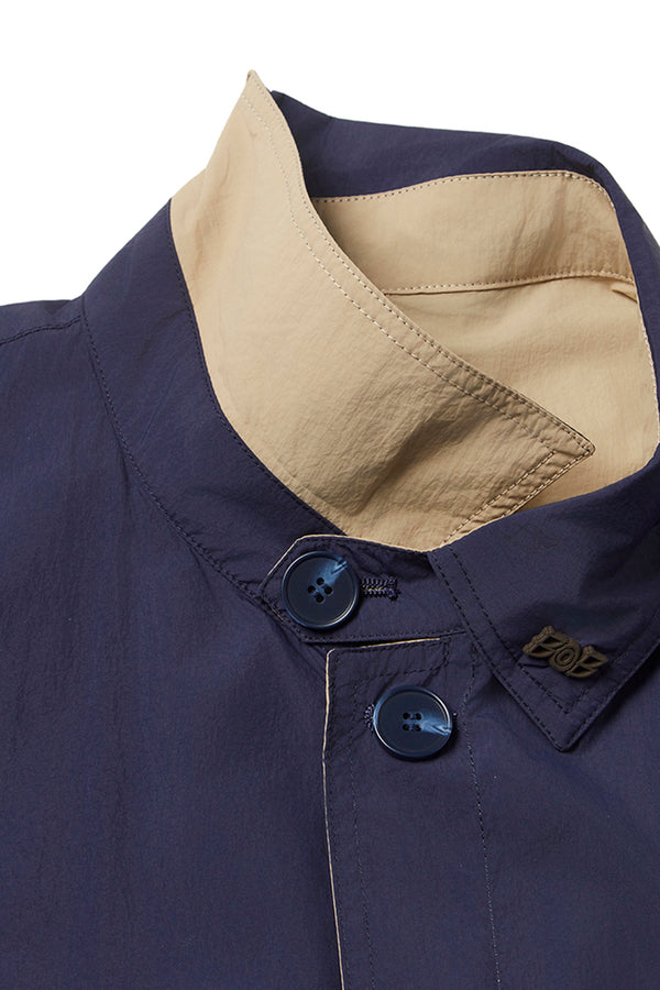 NORWICHI6 リバーシブルナイロンコート / BLU・CORDA ブルー・キナリ