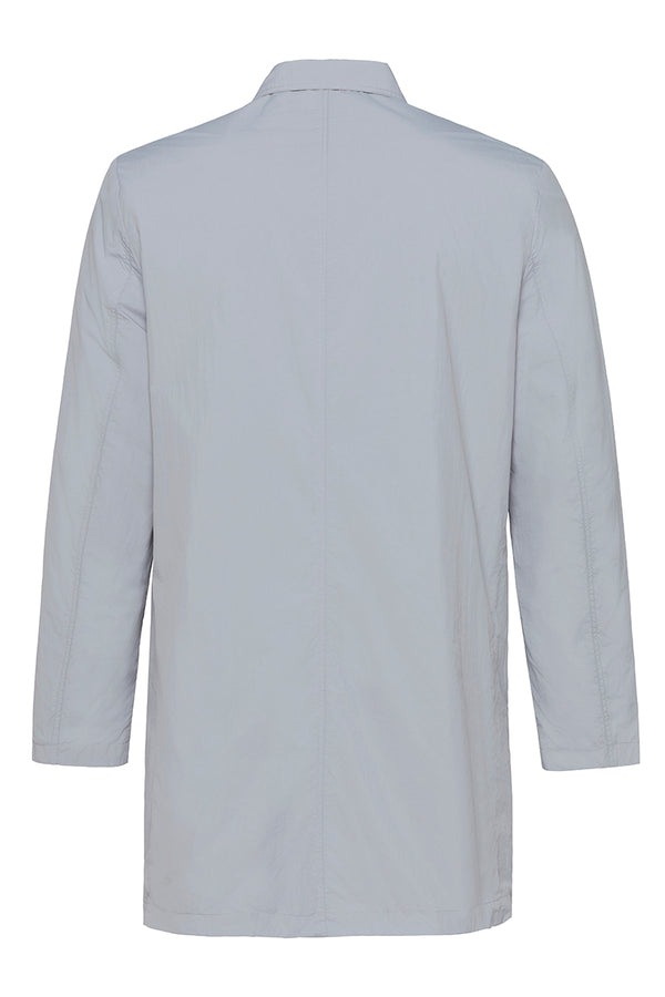 NORWICHI6 パッカブルリバーシブルナイロンコート / AVIO・CORDA スチールブルー・キナリ