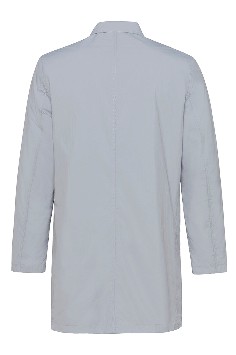 NORWICHI6 パッカブルリバーシブルナイロンコート / AVIO・CORDA スチールブルー・キナリ