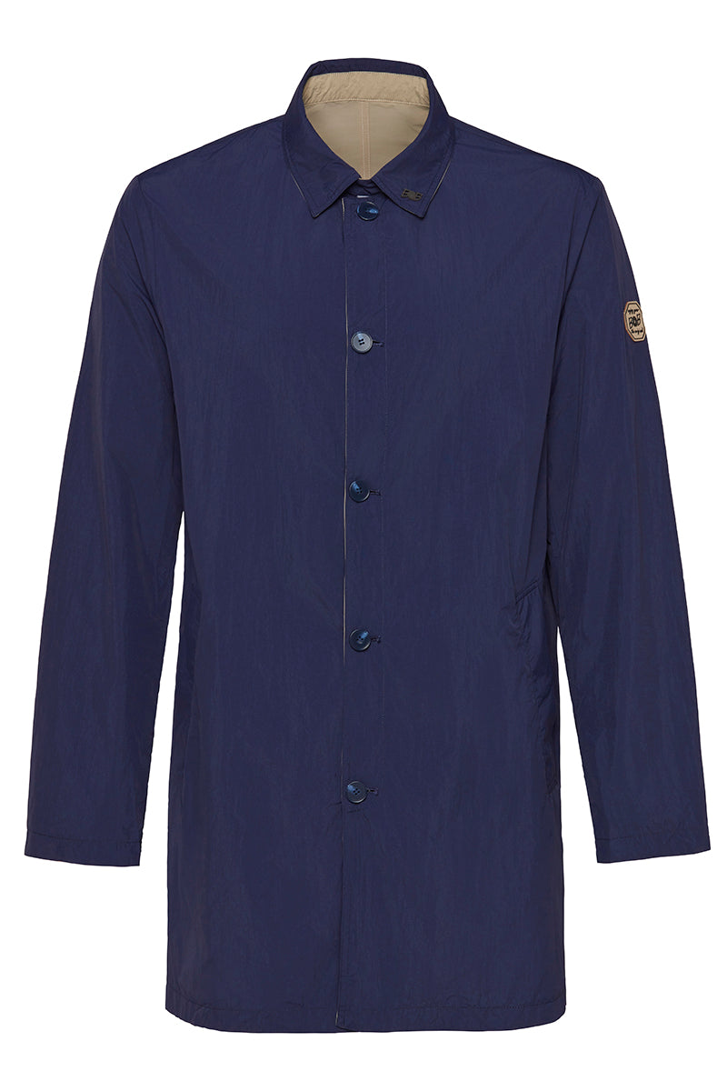 NORWICHI6 リバーシブルナイロンコート / BLU・CORDA ブルー・キナリ