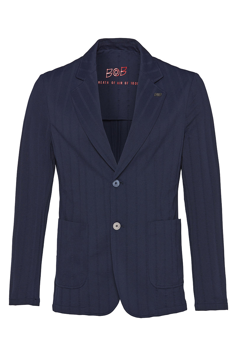 GOLDEN3 100gエアーテック・バーティカルリブポケッタブルジャケット / INCHIOSTRO ディープブルー