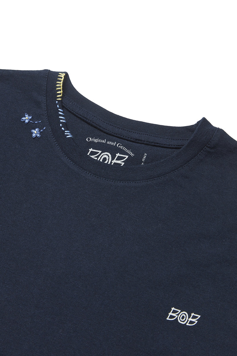 BAY 日本別注 ワンポイントロゴTEE / BLU ネイビー系