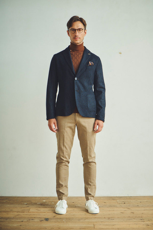 ポケッタブルライトウールジャケット / Col:MILITARE カーキ系