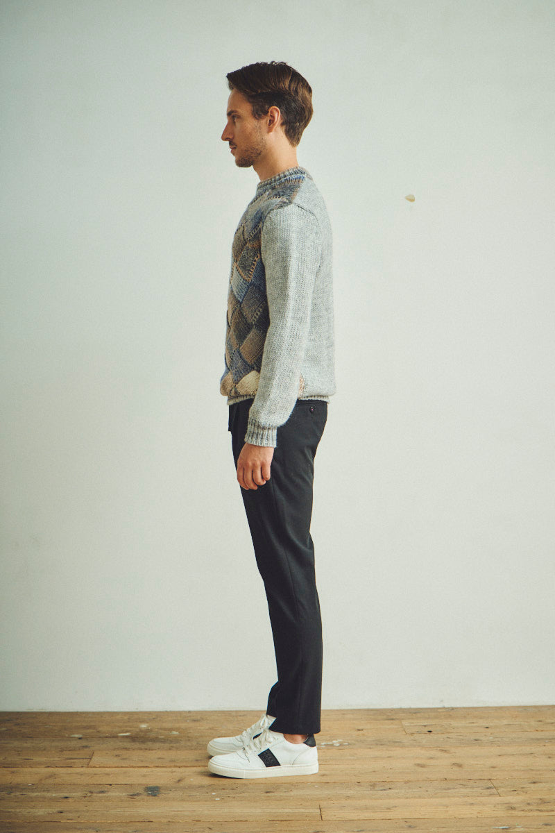 ダイヤモンドパターンニット / Col:BEIGE ベージュ系