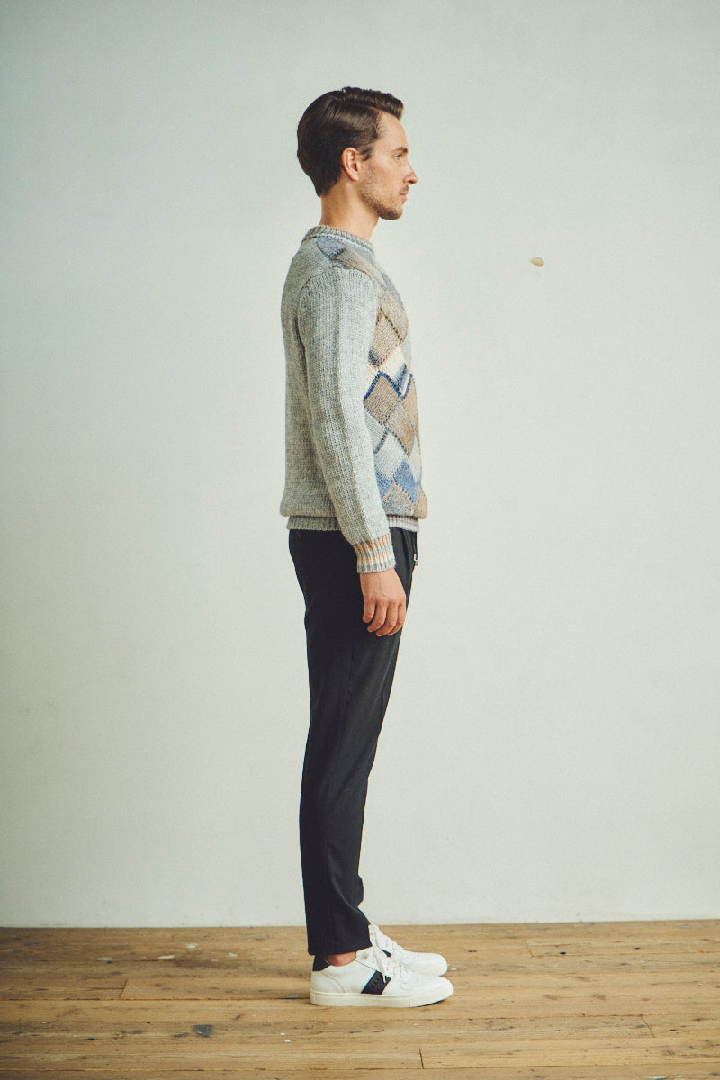 ダイヤモンドパターンニット / Col:BEIGE ベージュ系