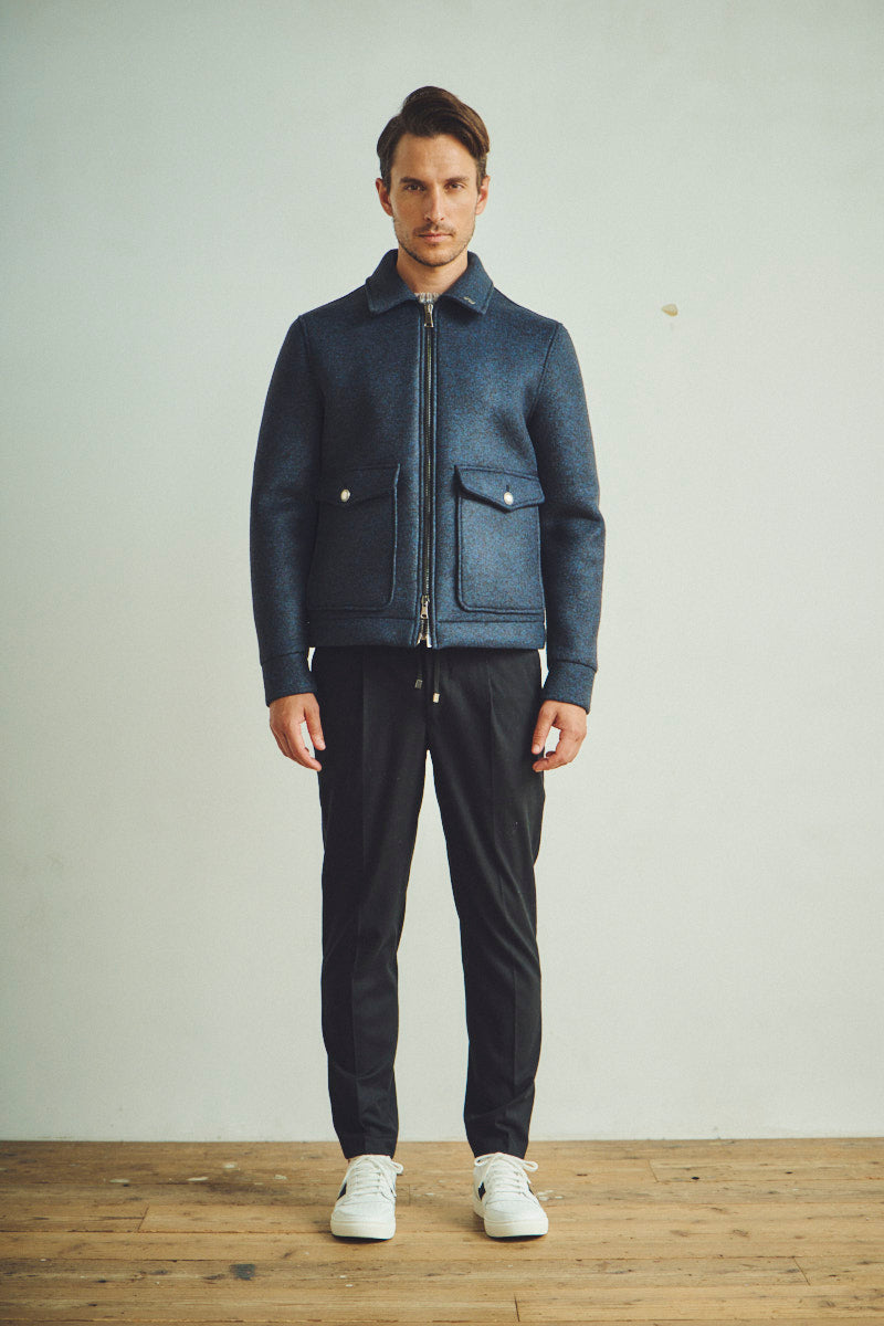 ボンディング A-2フライトジャケット / NERO ブラック系