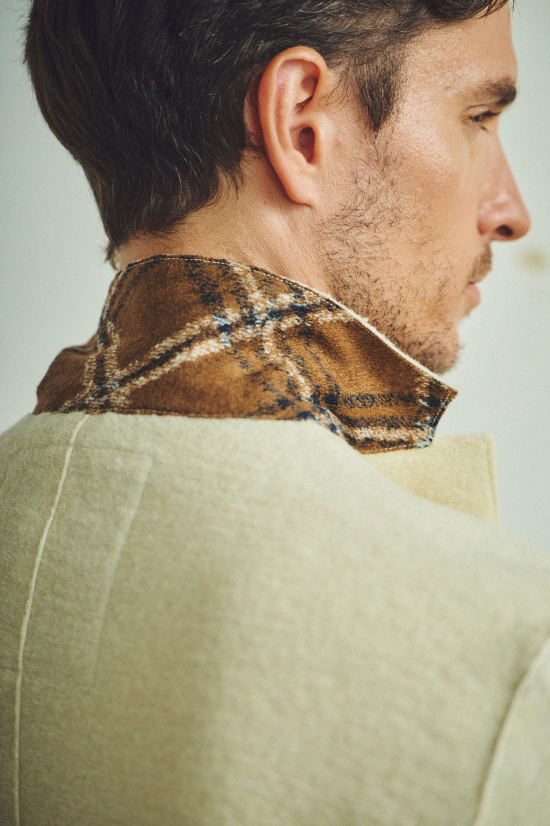 ソフトファブリックウールジャケット / Col:PANNA ホワイト系