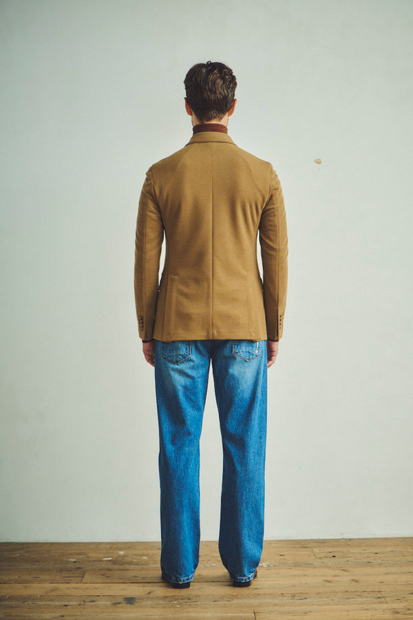 ダブルブレストニットジャケット / COL: BISCOTTO ブラウン系