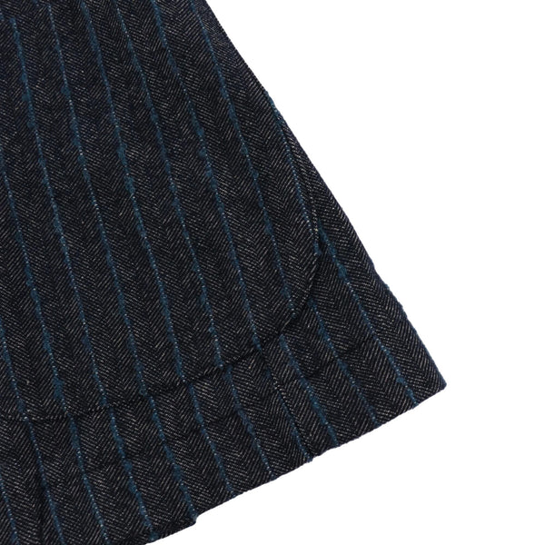 ウールストライプジャケット / COL:PERIORIO インディゴ系