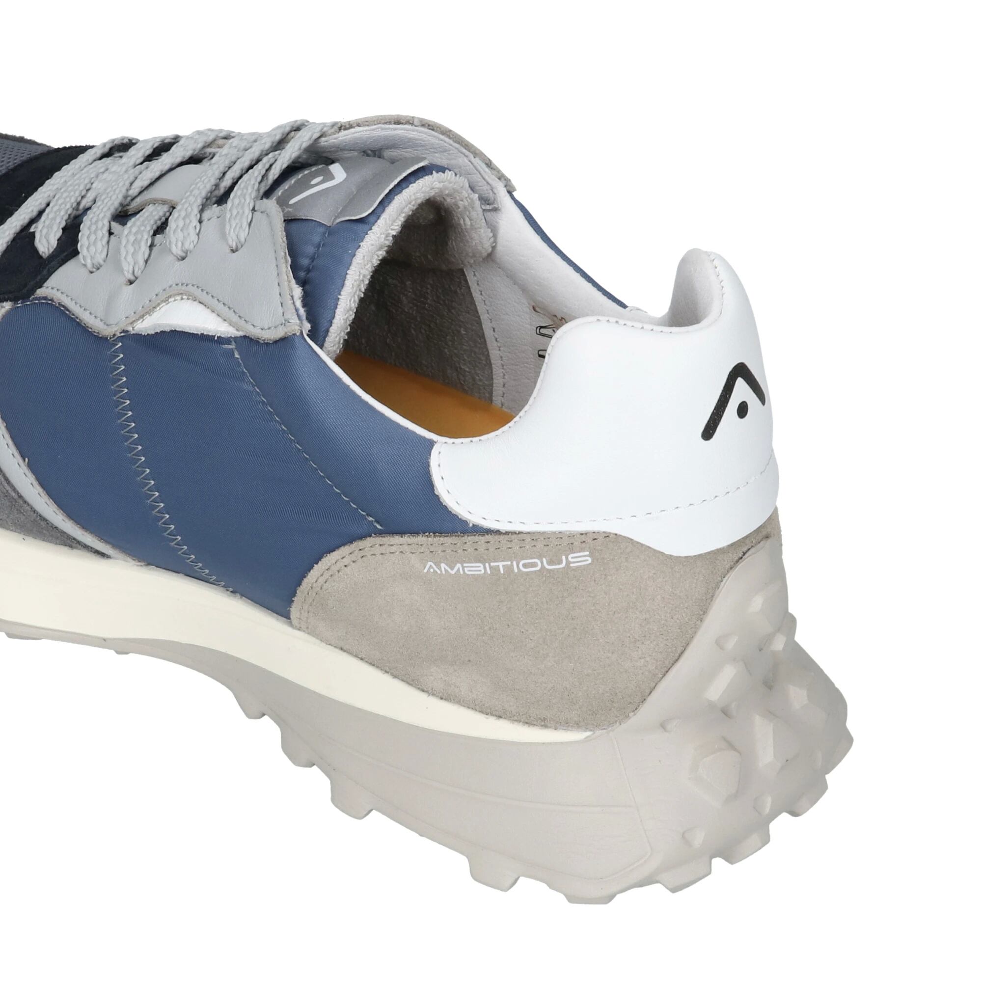 【Ambitious sneakers】 RILEY / Col:GREY×BLUE ブルー系