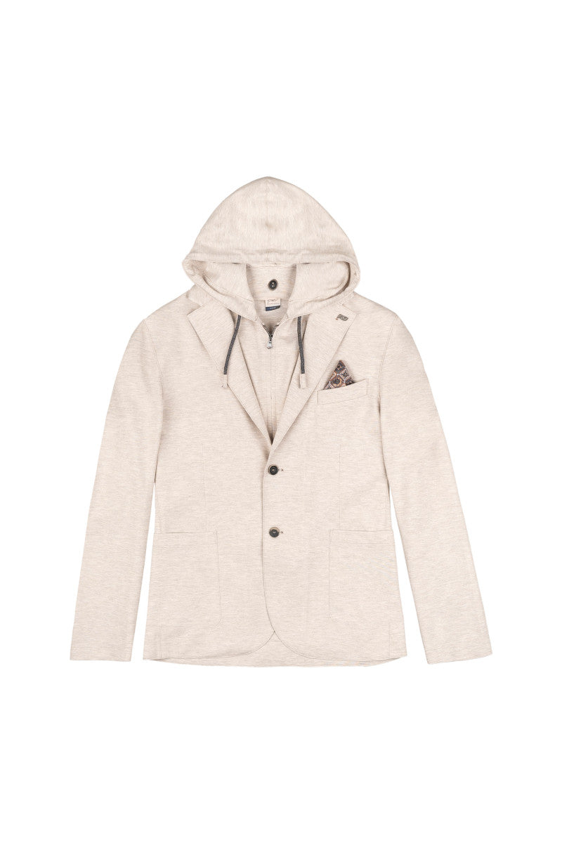 ROB114 デタッチャブルフード ライトジャケット / Col:ECRU オフホワイト系