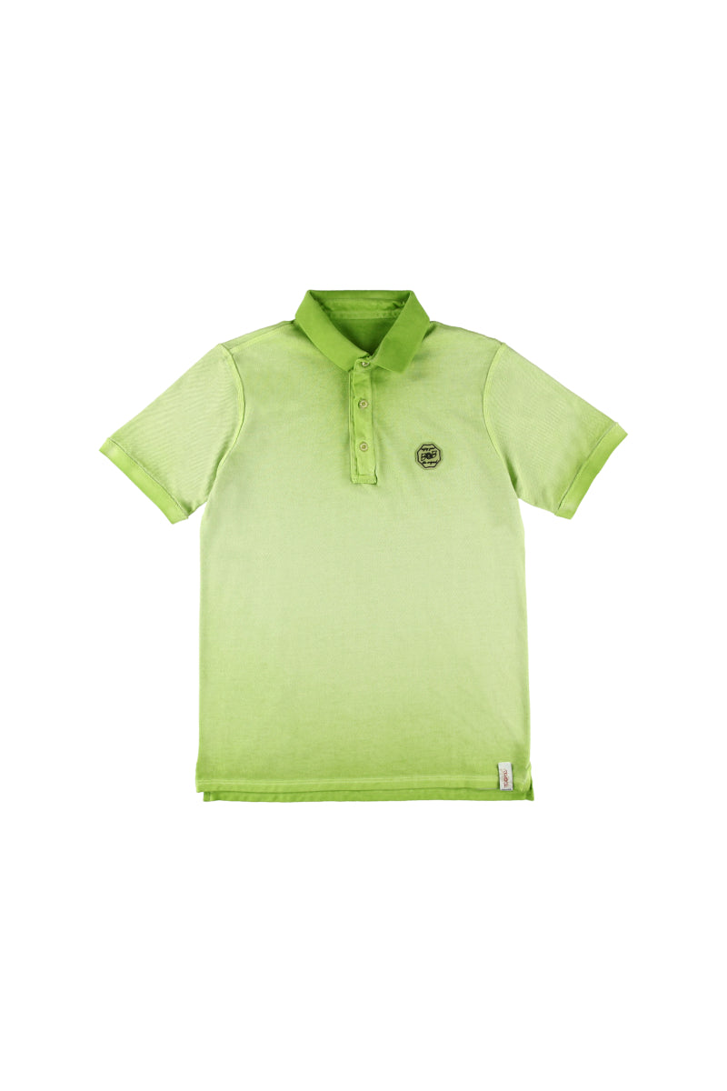 ガーメントダイ リバーシブルポロシャツ / COL:MATCHA グリーン
