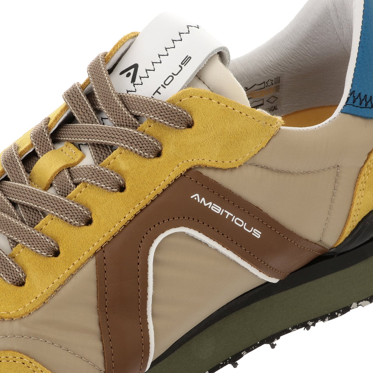 【Ambitious sneakers】RHOME / Col:BEIGE×YELLOW ベージュ イエロー