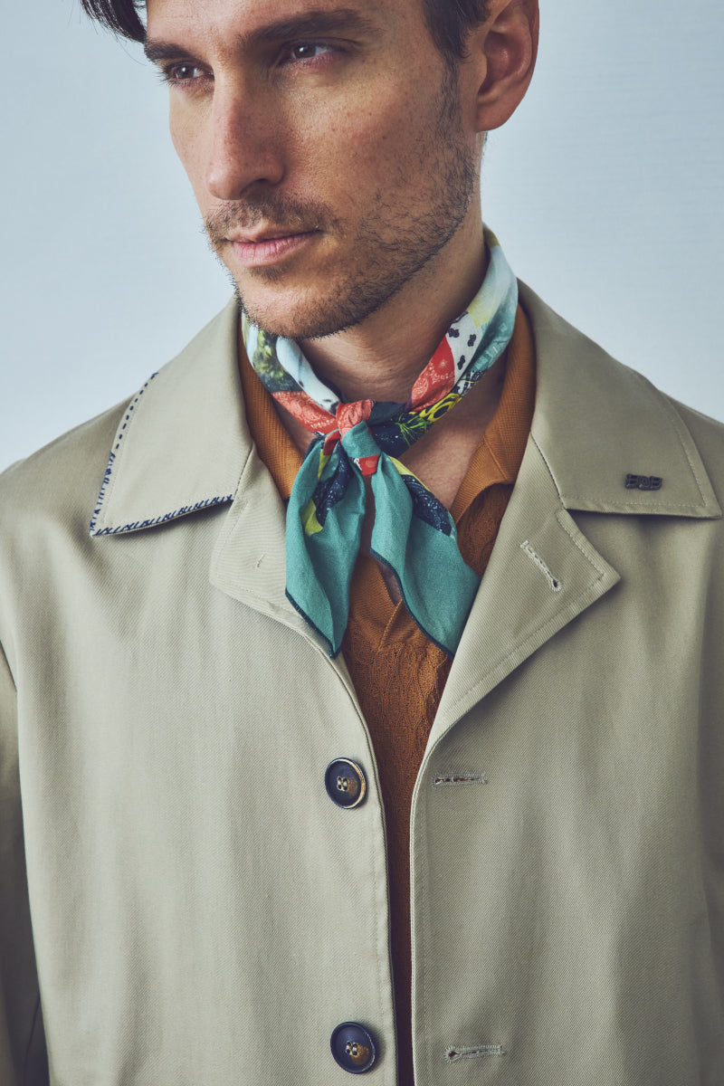 ハンドステッチトップコート / Col:NOTTE ネイビー系