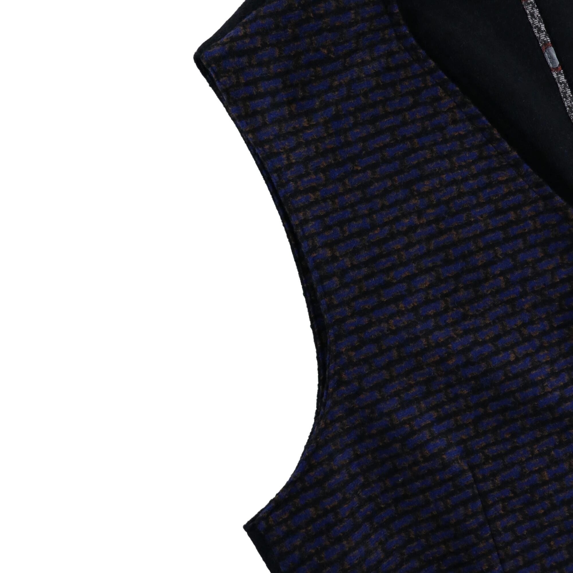 ブリックチェックジレ / Col:VAR1 ネイビー系