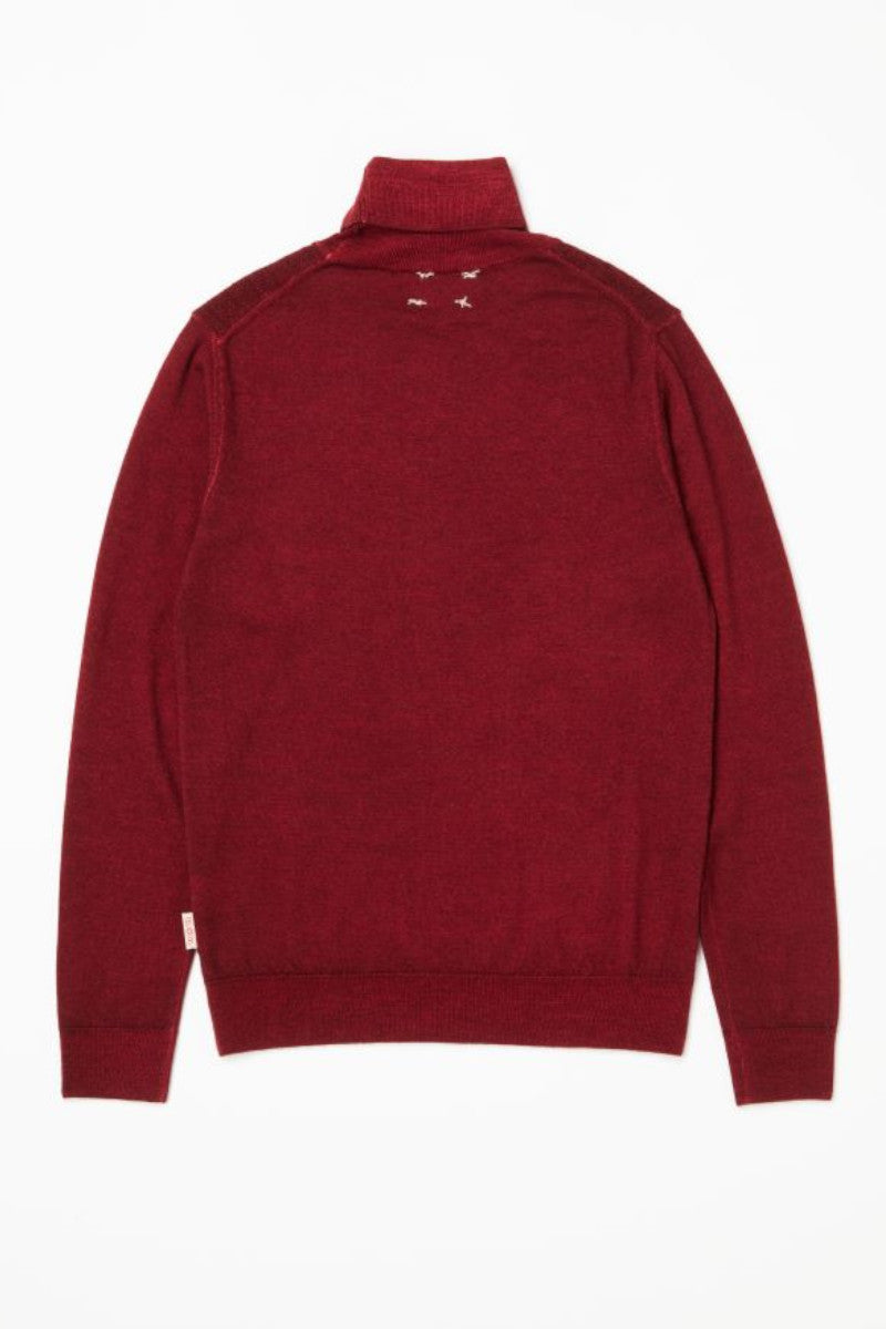 ハイゲージタートルネックニット / Col:VINO ワイン