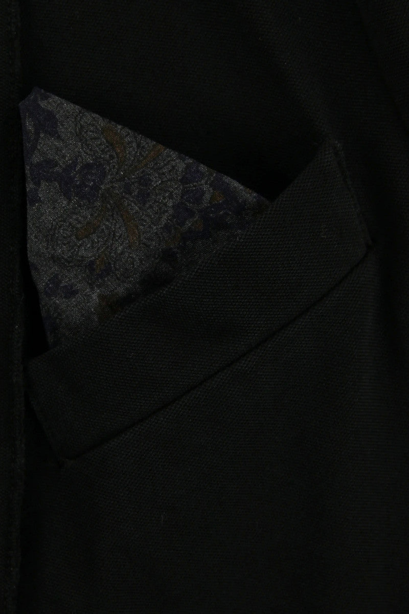 ガーメントダイ スウェットライクジャケット / Col:NOTTE ネイビー