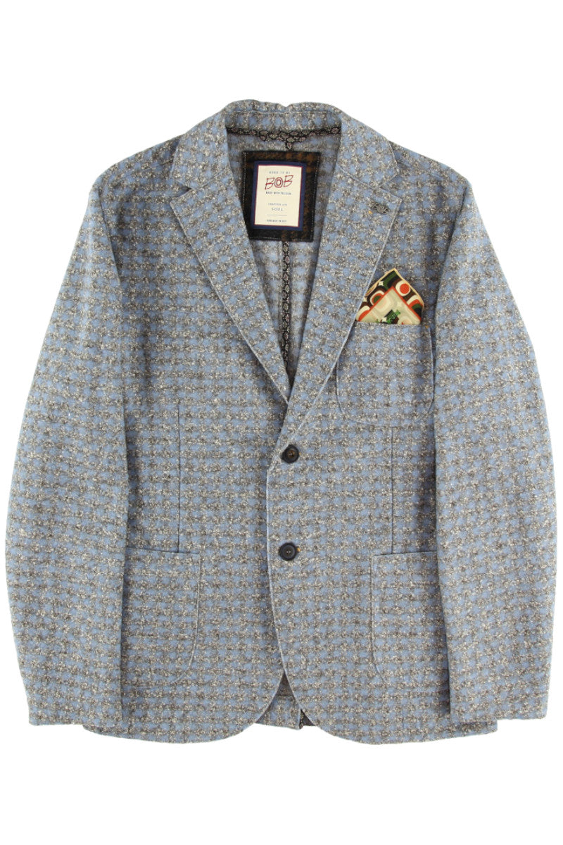 ヘリテージツィードライクチェックジャケット / Col:VAR2 グレー系