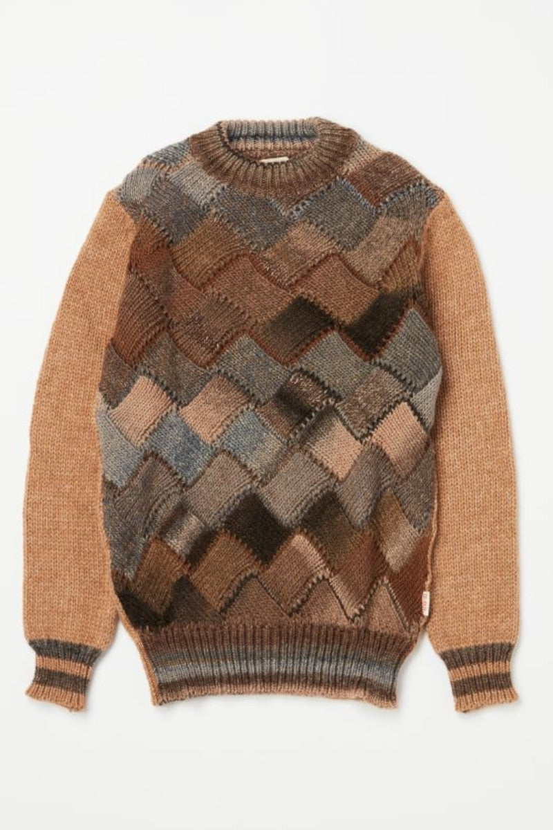 ダイヤモンドパターンニット / Col:BEIGE ベージュ系