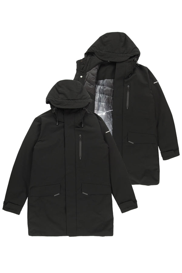 【FREEDOMDAY】 ECOダウン ロングコート / Col:BLACK ブラック