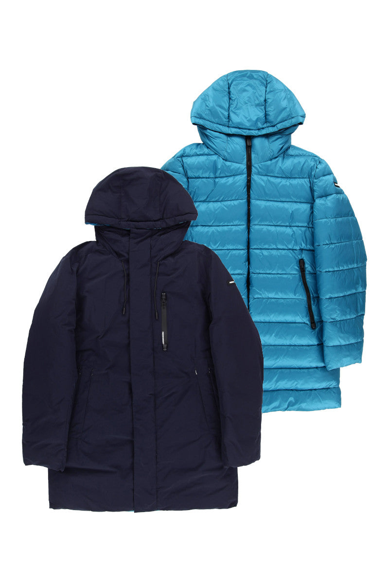 【FREEDOMDAY】ECOダウン リバーシブルコート / Col:NAVY ネイビー