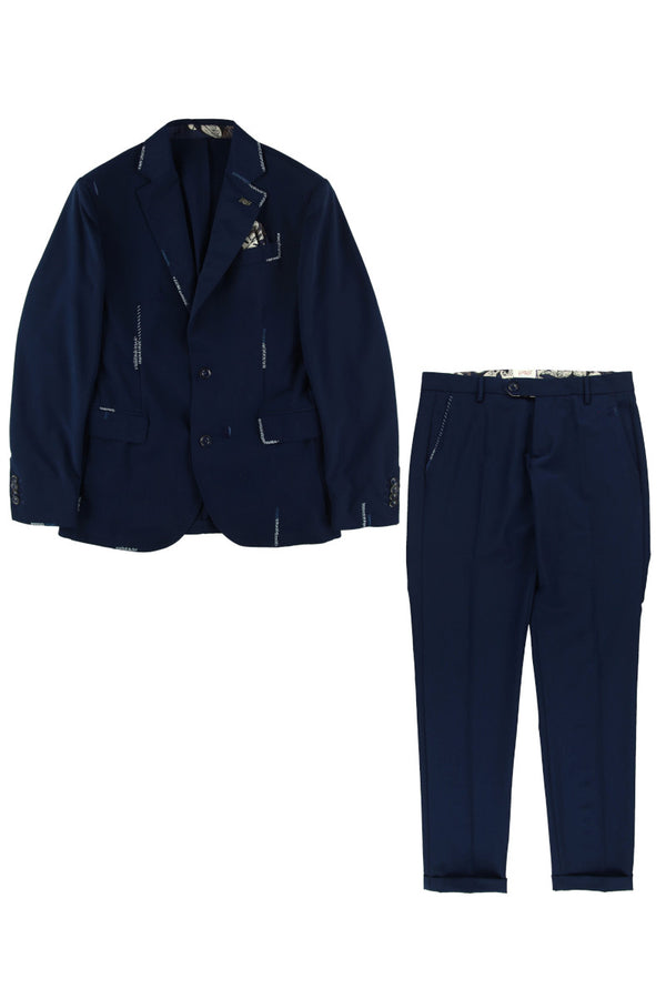 ハンドステッチスーツ / Col:BLU ネイビー