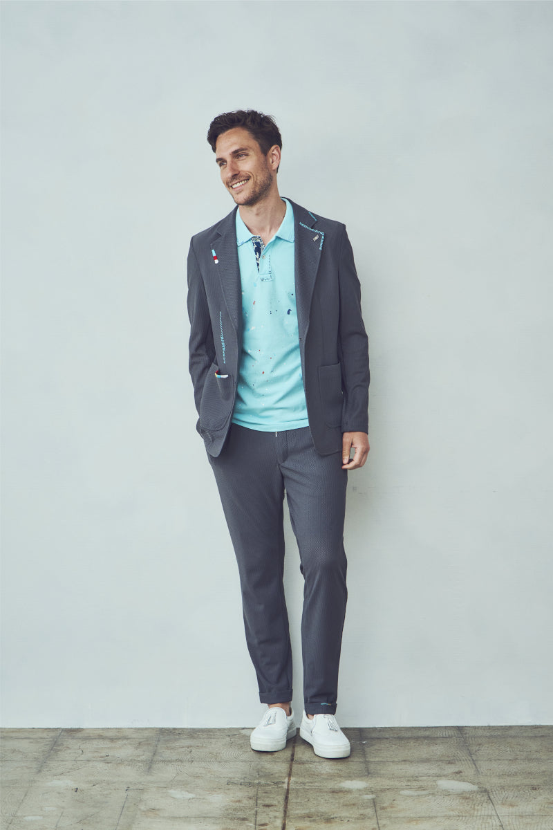 ハニカムメッシュイージージャケット / Col:ACCIAIO