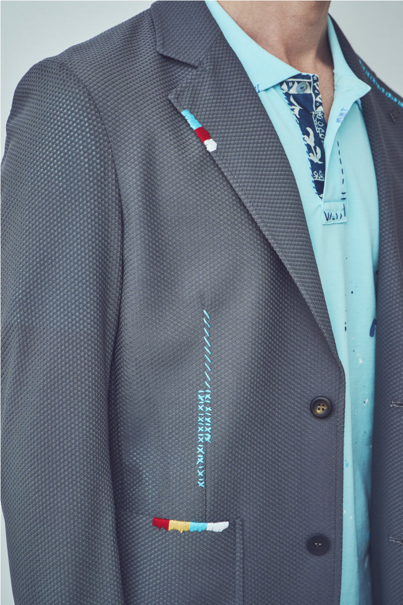 ハニカムメッシュイージージャケット / Col:ACCIAIO