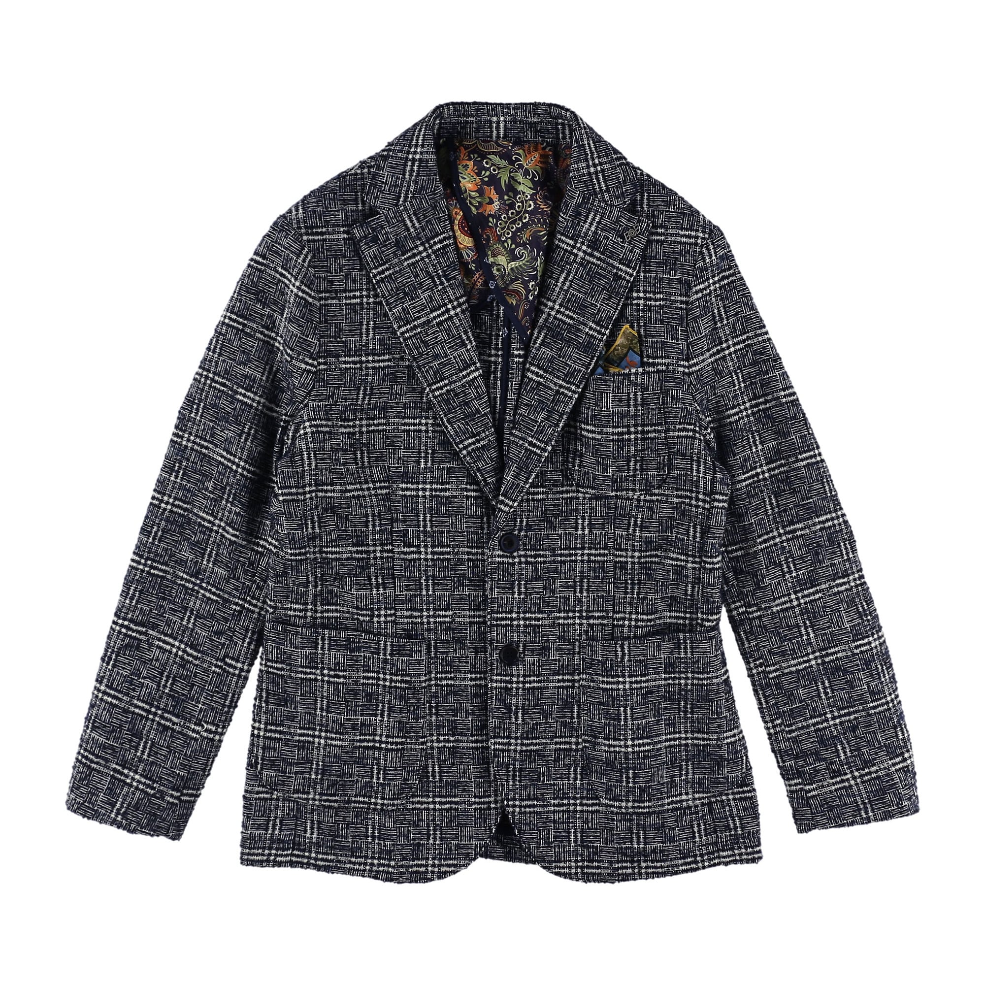 バスケットチェックジャケット 074731121 POCK130