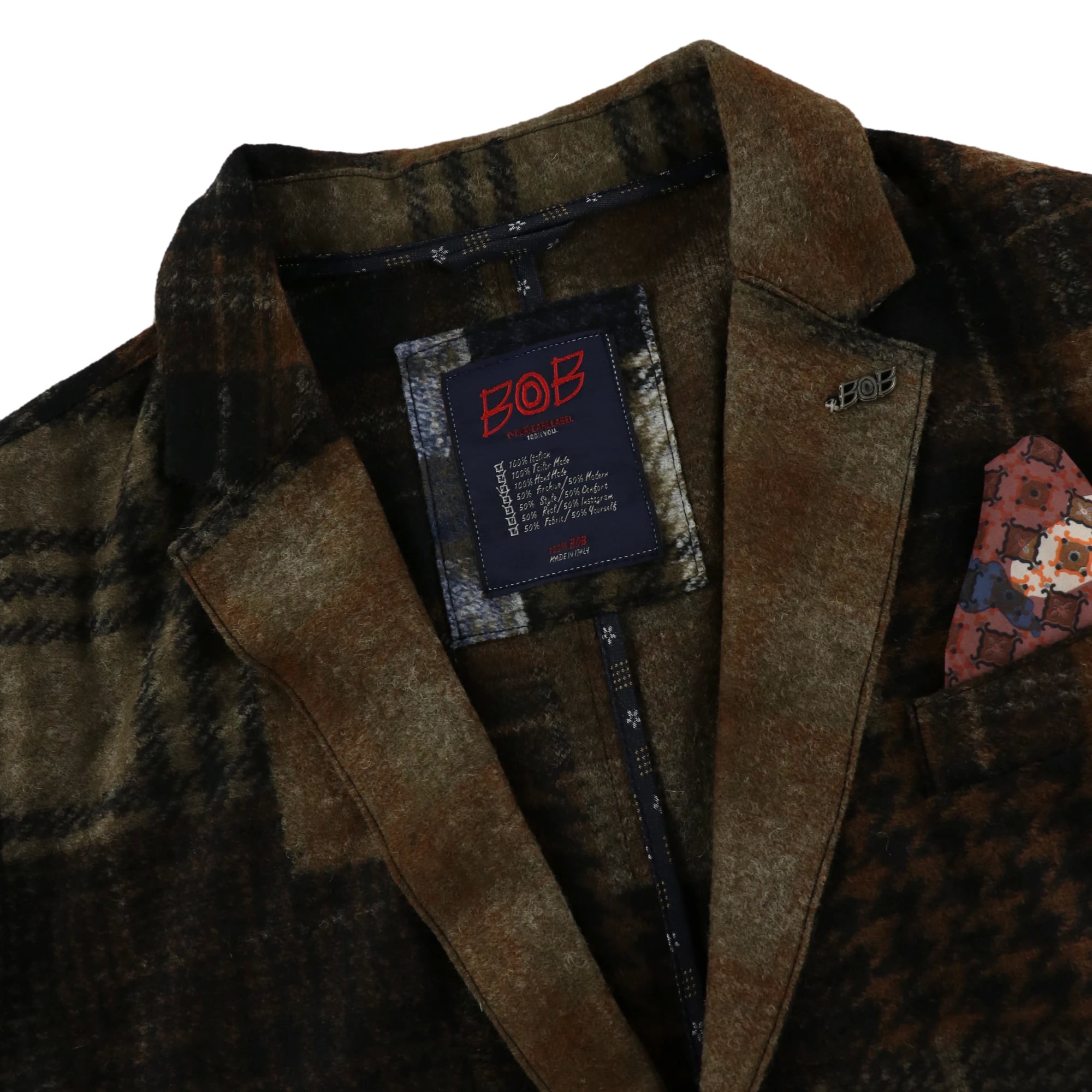 クレイジーパターンジャケット / COL:VAR2 ブラウン系