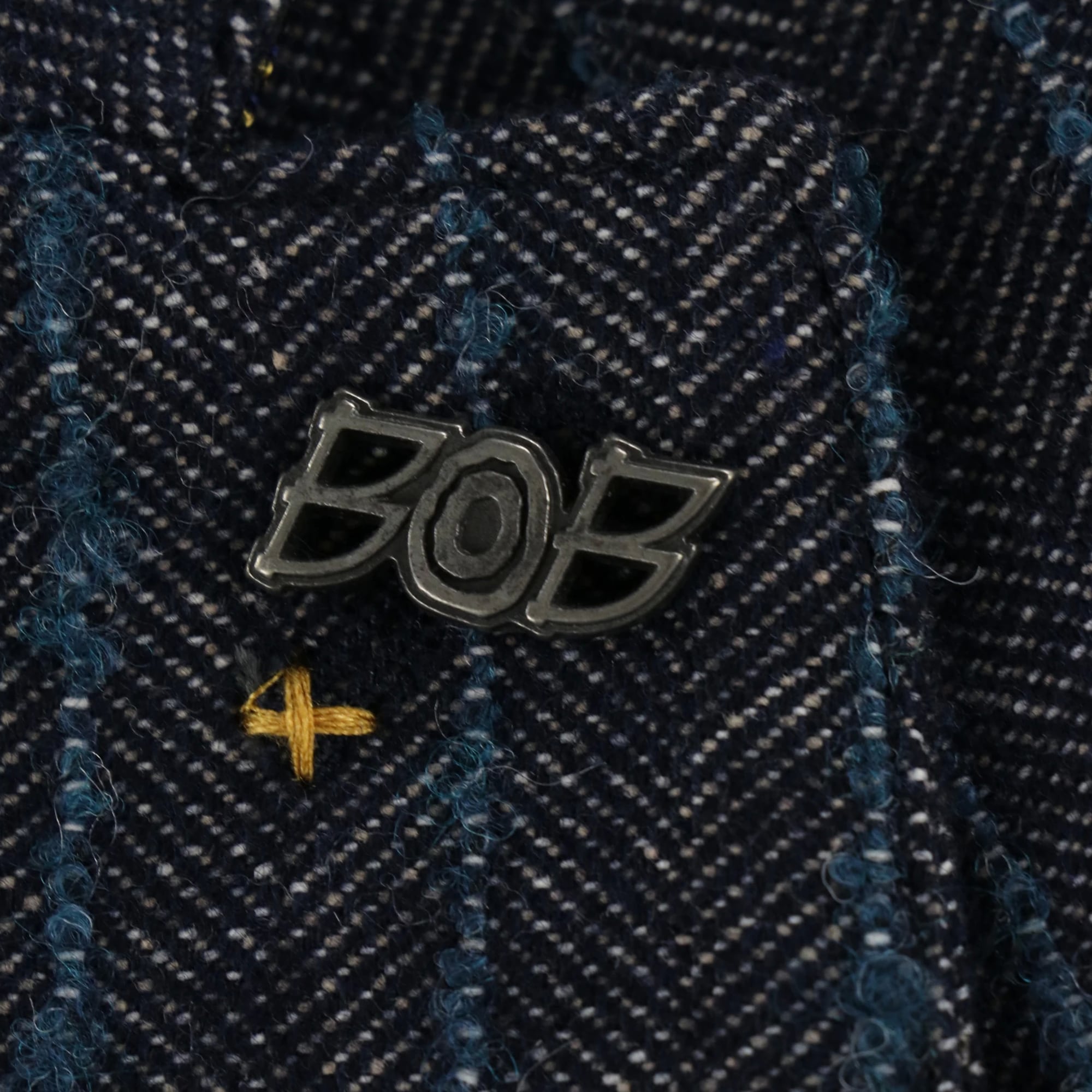 ウールストライプジャケット / COL:PERIORIO インディゴ系