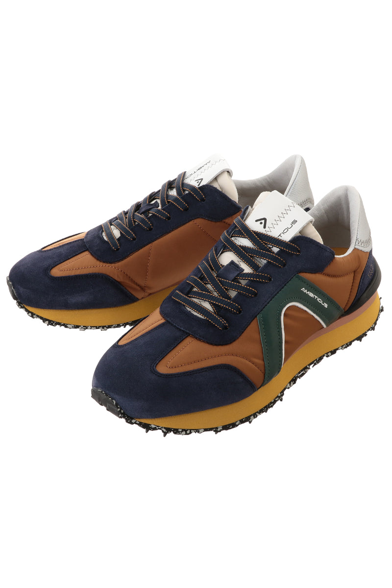 【Ambitious sneakers】RHOME / Col:NAVY×ORANGE ネイビー オレンジ
