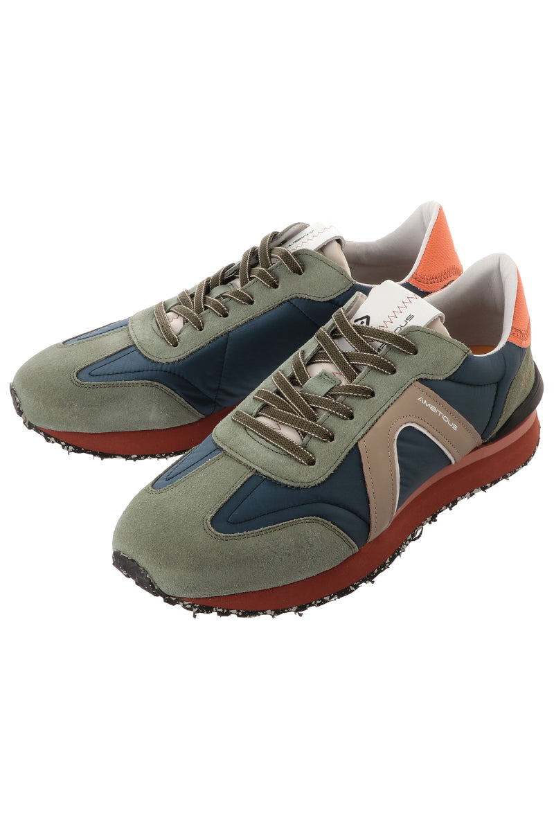 【Ambitious sneakers】RHOME / Col:GREEN×NAVY グリーン ネイビー