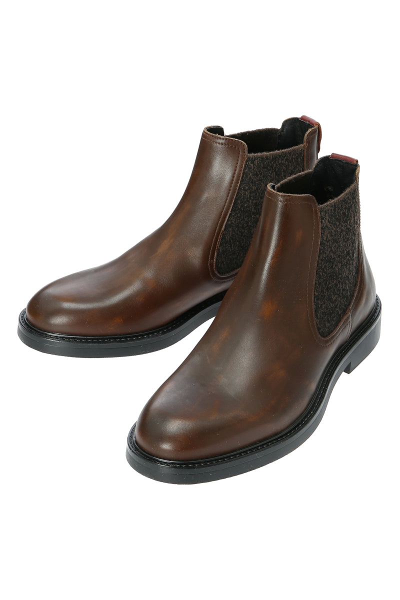 【Ambitious】 PINKA サイドゴアブーツ / Col:CAMEL キャメル