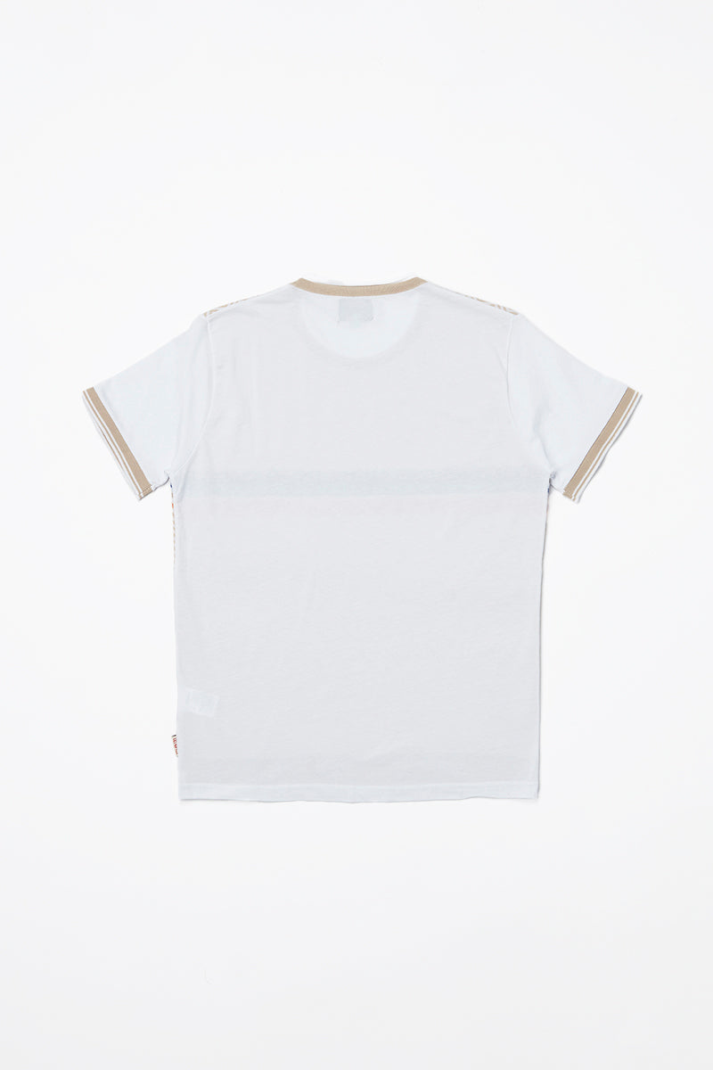 ウェーブデザインフロントニットTシャツ / Col:VAR1 ベージュ系