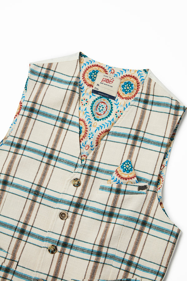 チェックパターンジレ / Col:VAR1 グリーンチェック