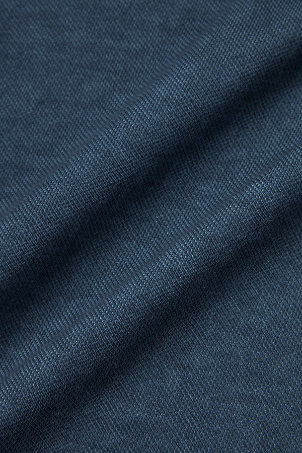 【25SS】ハンドステッチデザインポロシャツ / Col:BLU ネイビー系