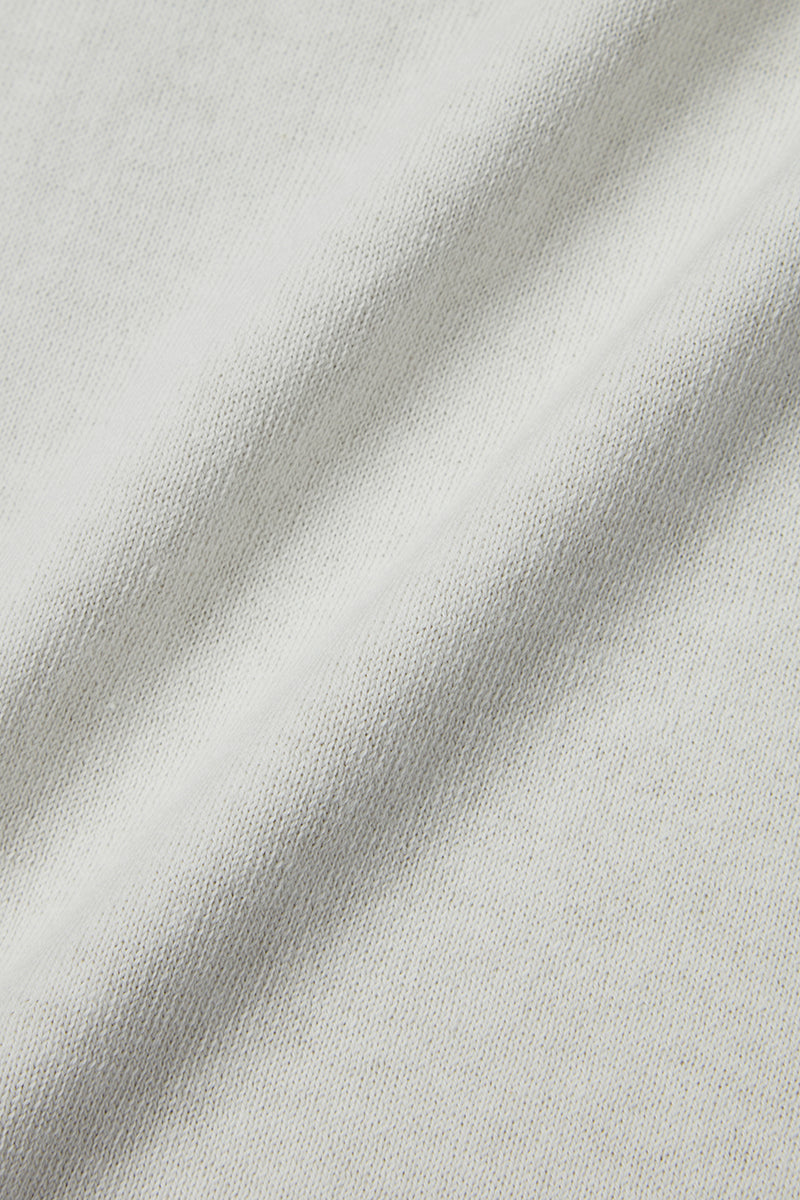 ガーメントダイニットTシャツ / Col:GESSO チョークホワイト