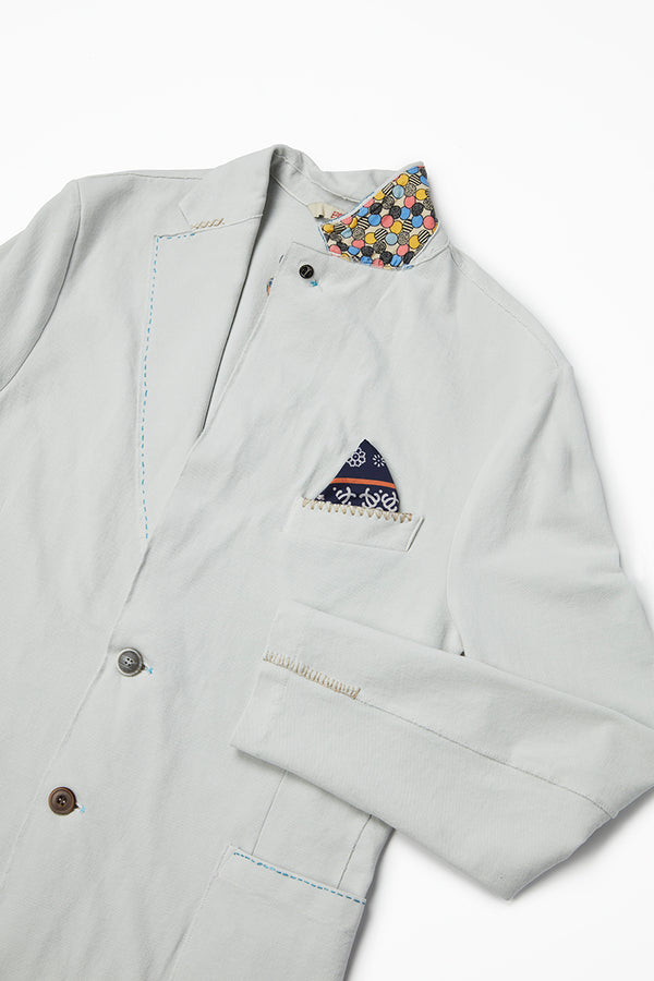 ハンドステッチライトジャケット / Col:PERLA パールグレー