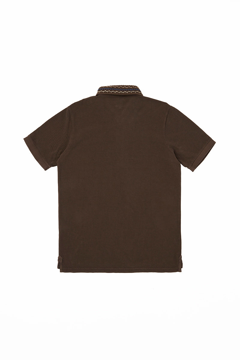 【25SS新作】Crochet Polo Shirt / CoL:MORO ブラウン系