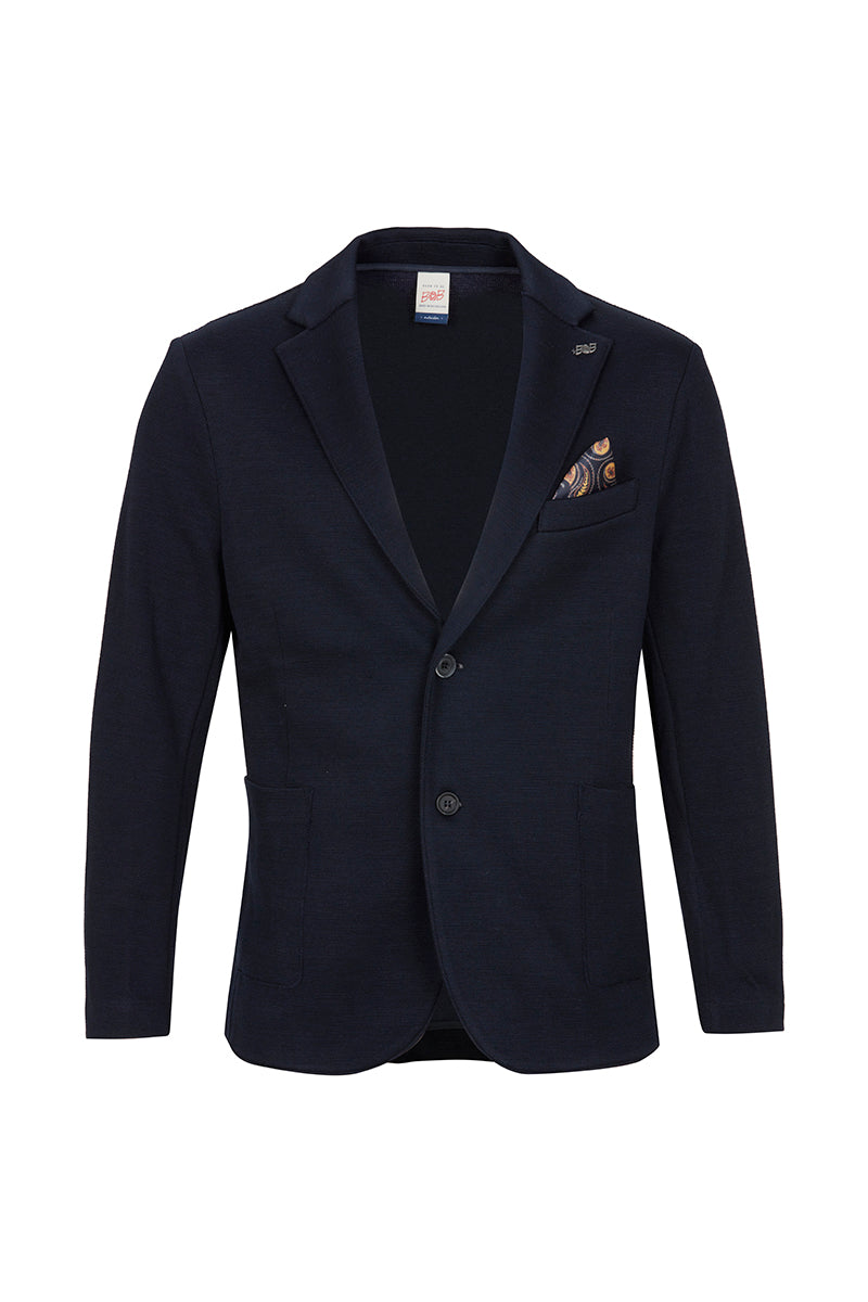 MI121 ミックスウィーブジャケット / Col:BLU ネイビー系