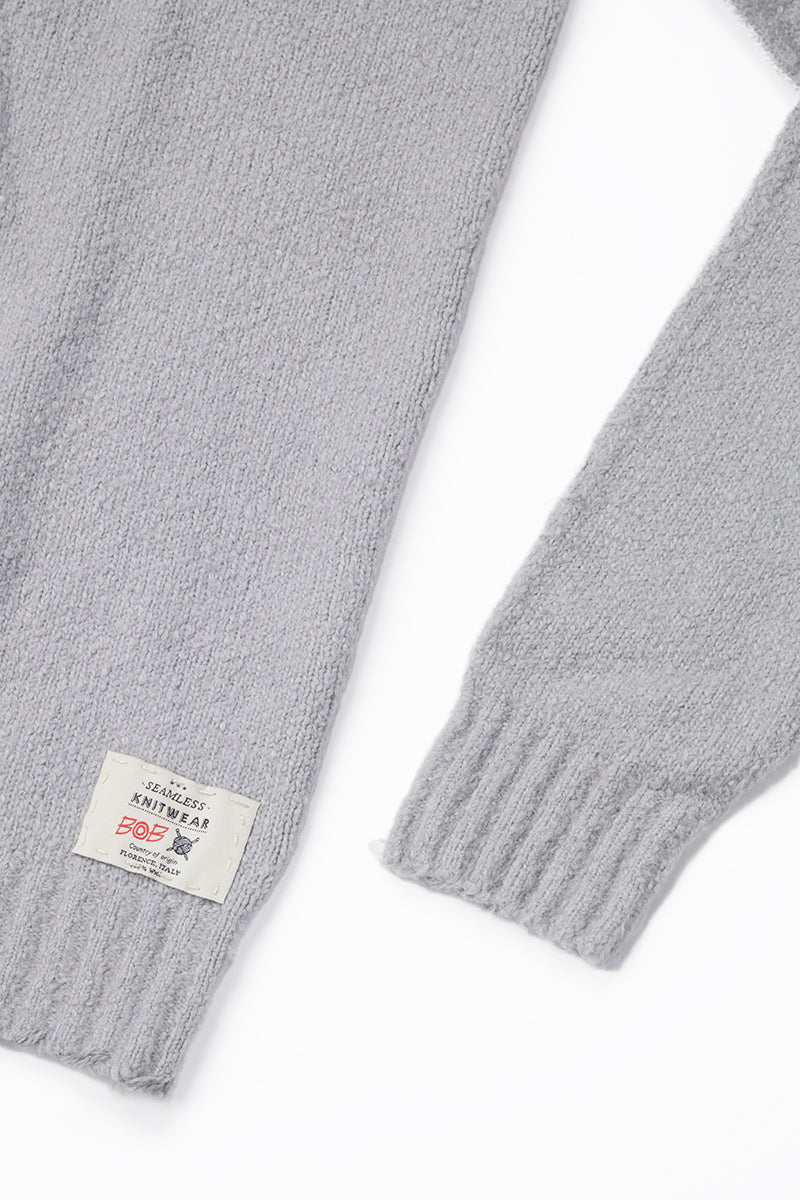 MILL クラフトマンズコットンニットプルオーバー / COL:GRIGIO グレー系