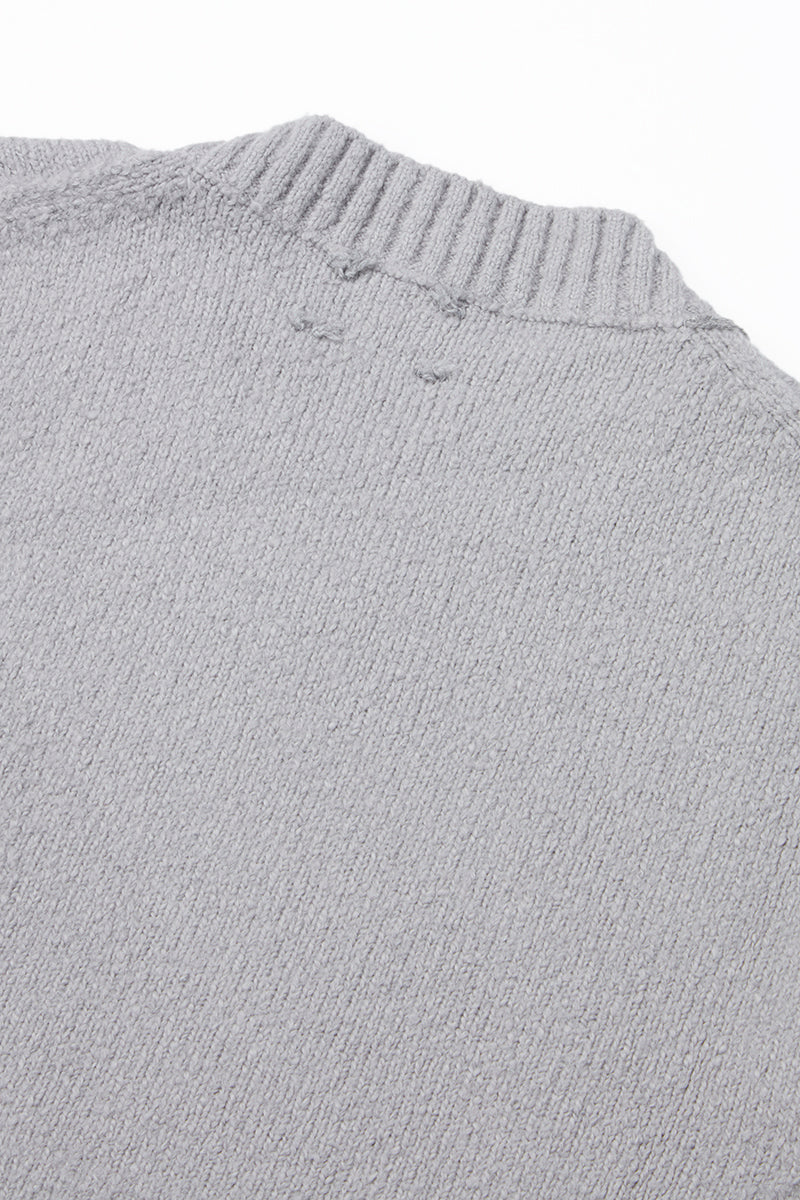 MILL クラフトマンズコットンニットプルオーバー / COL:GRIGIO グレー系